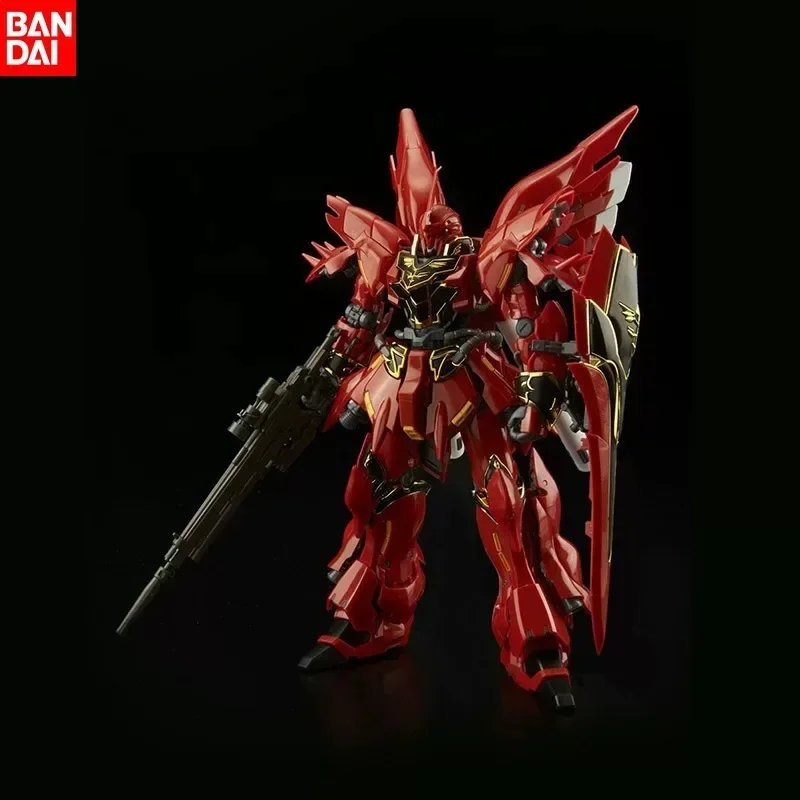 Bandai GUNDAM SINANJU MSN-06S HG 1/144 Sinanju figura de Anime modelo ensamblado traje colección ornamento muñeca móvil juguete periférico