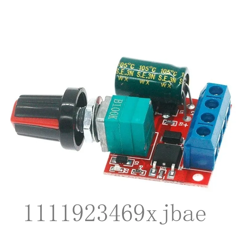 5A PWM Speed Control Circuit Board, Wide Voltage 5V To 35V Dual Purpose DC Motor Governor & LED Dimmer Switch