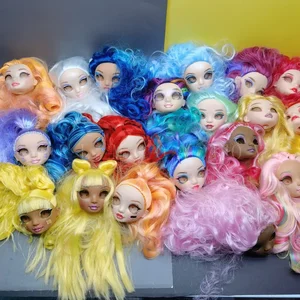رأس دمية قوس قزح للفتيات ، عديمة العين والعيون ، أصلية ، أخت كبيرة ، أنماط مختلفة لتختار ، ألعاب هدايا DIY أفضل 10 مبيعات لدمى الرأس الكبير - رقم 7