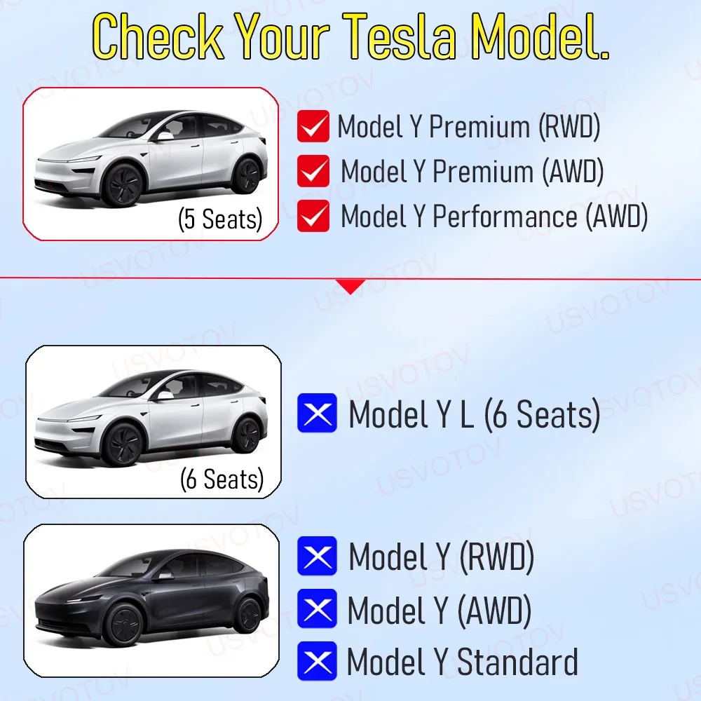 Anti-Schmutz-Kofferraummatte für Tesla Model Y Juniper 2025-2026 (5-Sitzer), Wasserdichter Kofferraumschutz für die Heckklappe – Detail 1
