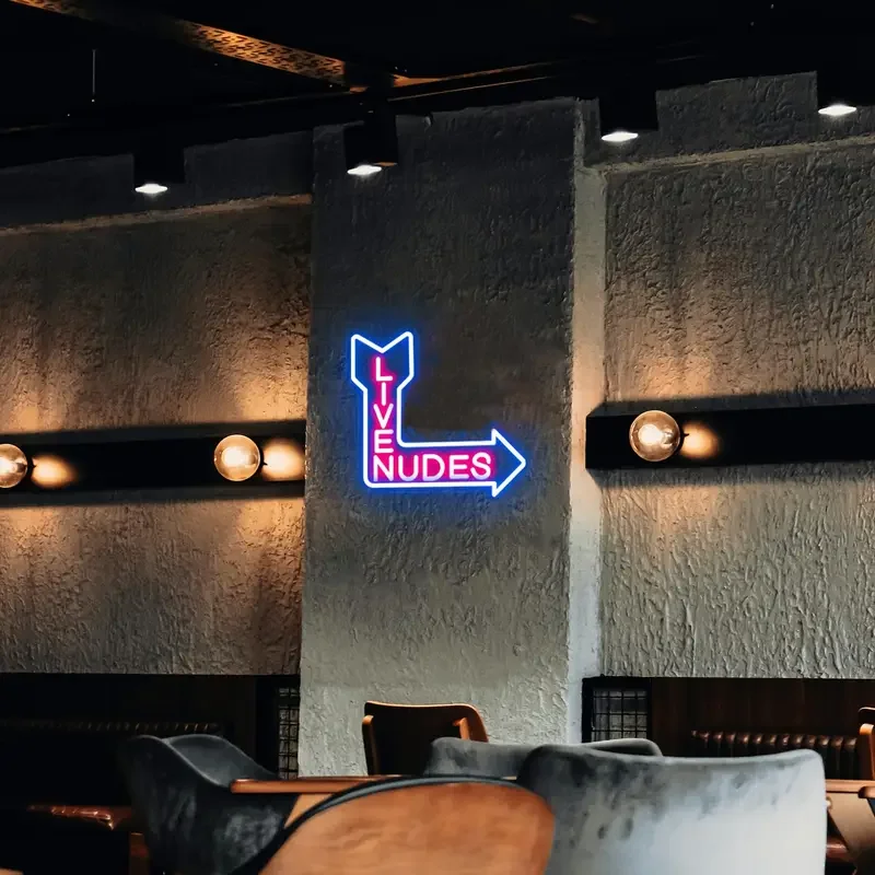 

Live Nudes Neon Sign for Wall Décor, Adults Only LED Neon Light Sign for Bar Pub Store Man Cave Party Decor,5V USB Powered light
