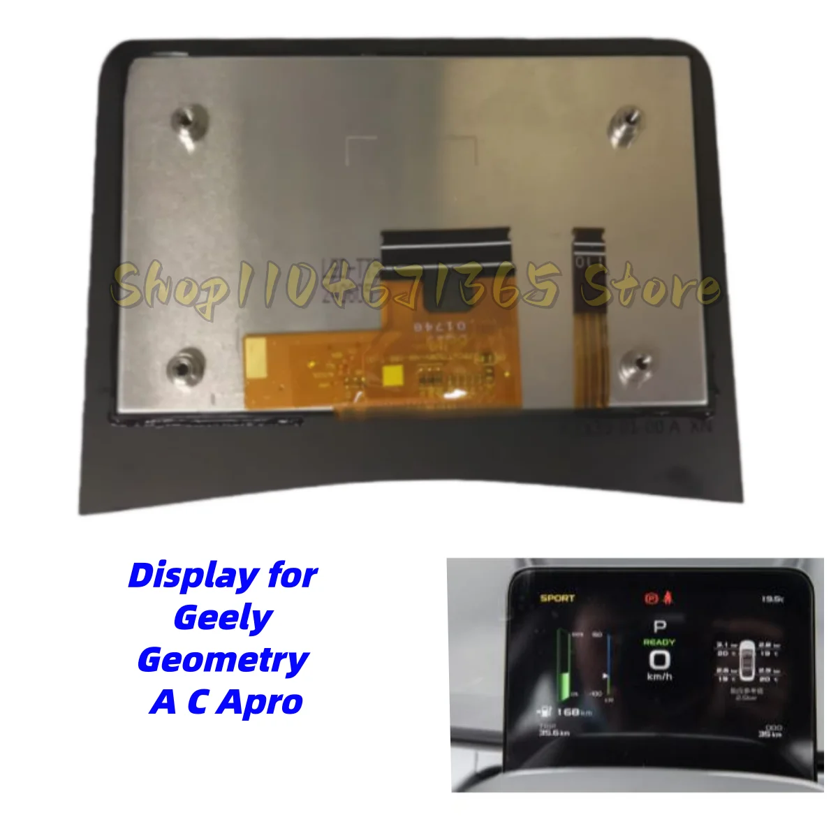 LCD Display Screen Module for Geely Geometry A C Apro Dashboard