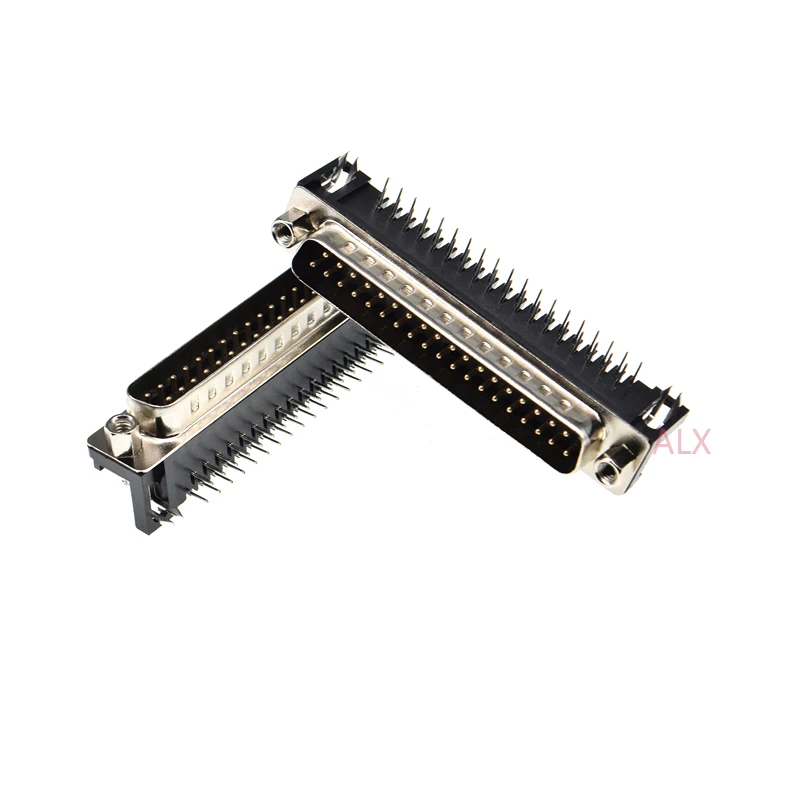 2pcs Dr37 male/female Pcb Mount Serial Port Connector Right Angle d-sub Com Connectors 37pin plug/socket 37p For Pcb Board