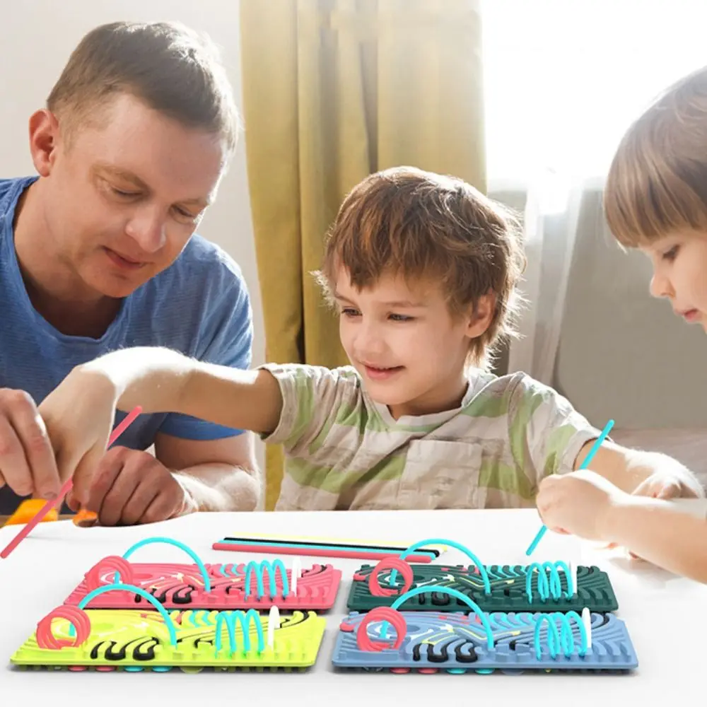 Planche d'activité sensorielle en Silicone, développement de la motricité, planche sensorielle silencieuse, apprentissage Fidget, planche occupée pour enfants, cadeaux pour bébés