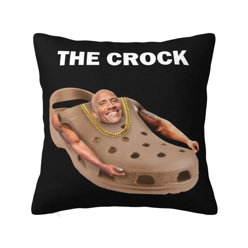 Luxury Dwayne The CRock Johnson Meme Cushion Covers 45x45cm Soft Pillow Case for Sofa Square Pillowcase Living Room Decoration