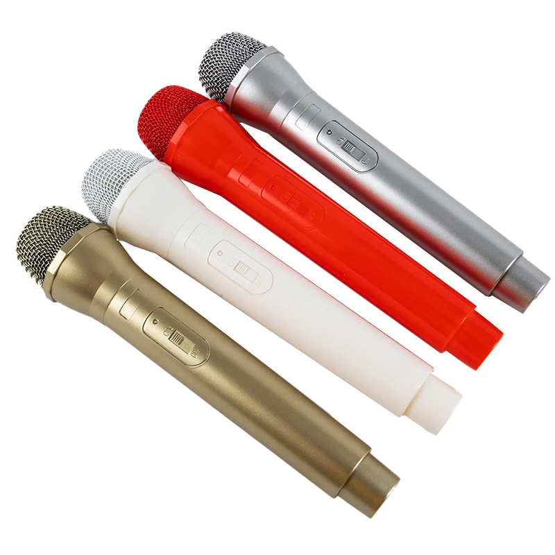 1pcs Fake Prop Microphone Props Artificial Microphone Prop Kids Microphone Toy Black White Red Gold Sliver Color