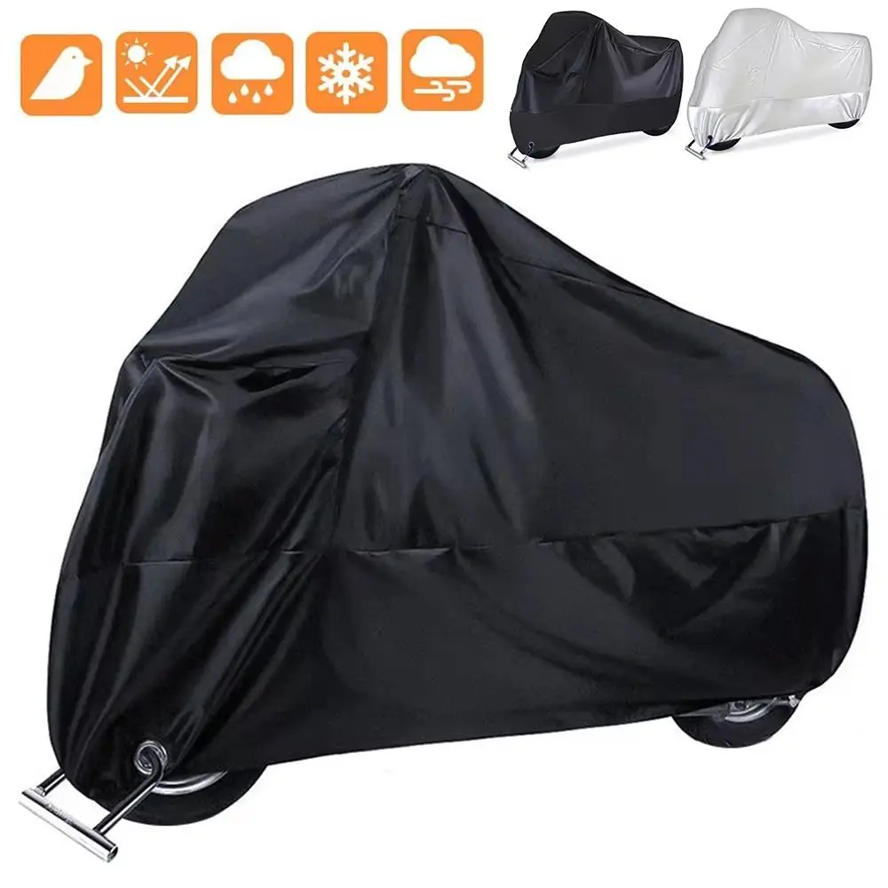 

Waterproof Motorcycle Cover All Season Outdoor Indoor Scooter Motorbike Cover UV Protective 190T Wear-resistant Fabric