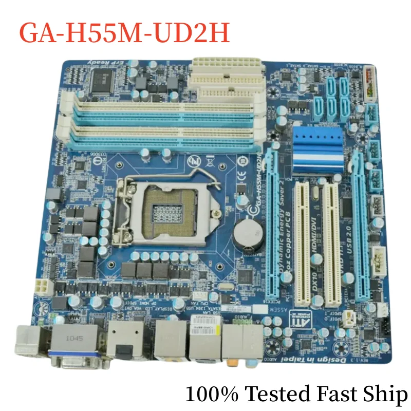 

For Gigabyte GA-H55M-UD2H Motherboard 16GB LGA 1156 DDR3 Micro-ATX Desktop Mainboard 100% Tested Fast Ship