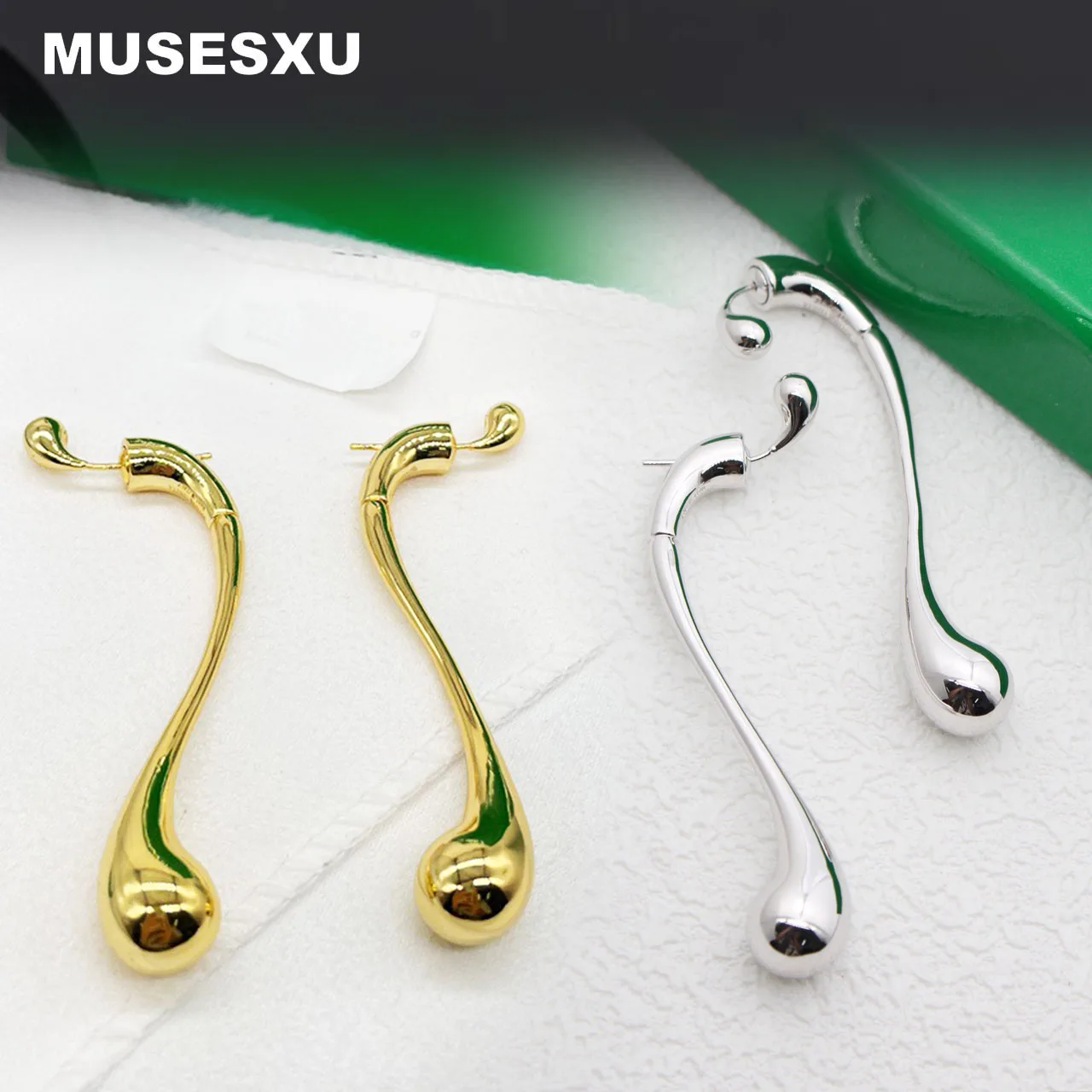 Jewelry & Accessories Luxury Brand High Quality Droplet Shaped Long Earrings For Woman's Gifts