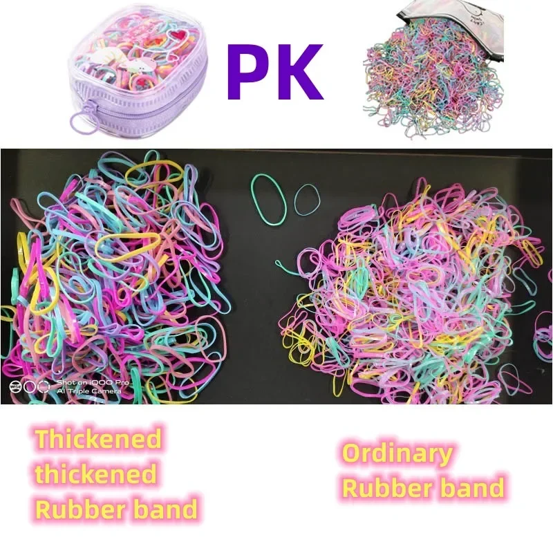 Hair Accessories Band Baby Bandeau Cheveux Scrunchies Tiara Disposable Rubber Band Girl Colorful Small Envio Gratis Zipper Bag