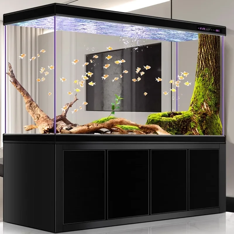 Large Living Room Aquariums Betta Cabinet Nordic Luxury Appreciate Fishbowl Ecological Box Cultivation Pet Product Аквариум FYFT