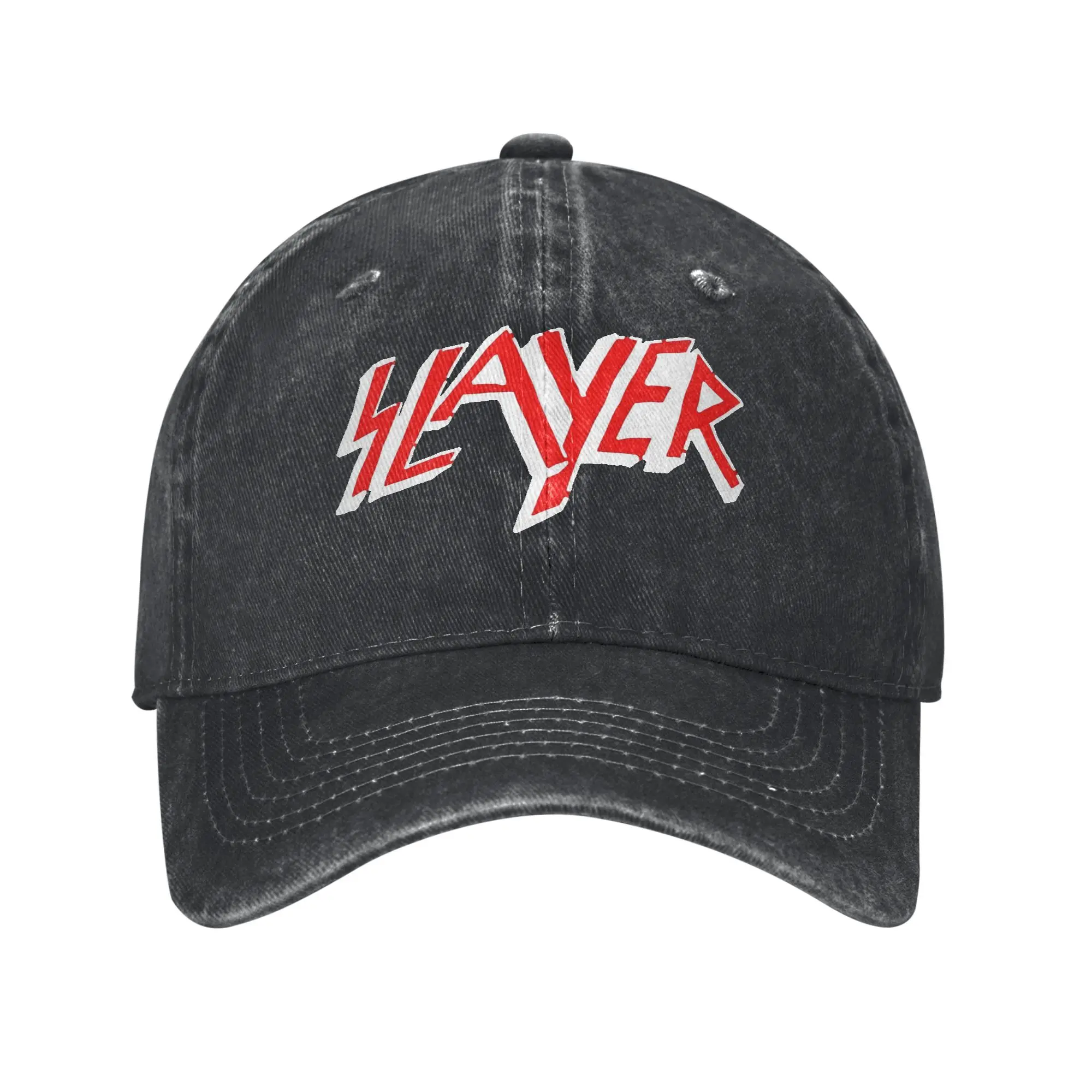 Summer Heavy Metal Slayers Baseball Cap Sun  Sun Visor Print Washed Hip Hop Hats Men Adult Vintage Kpop Rock Snapback Cap