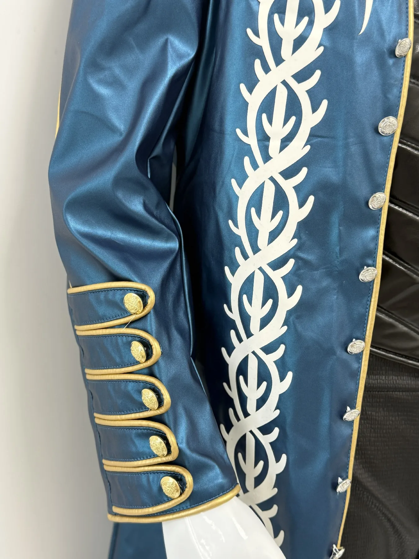 DMC 3 Blue Vergil Cosplay Costume Leather Coat Jacket Halloween Suit - view 2