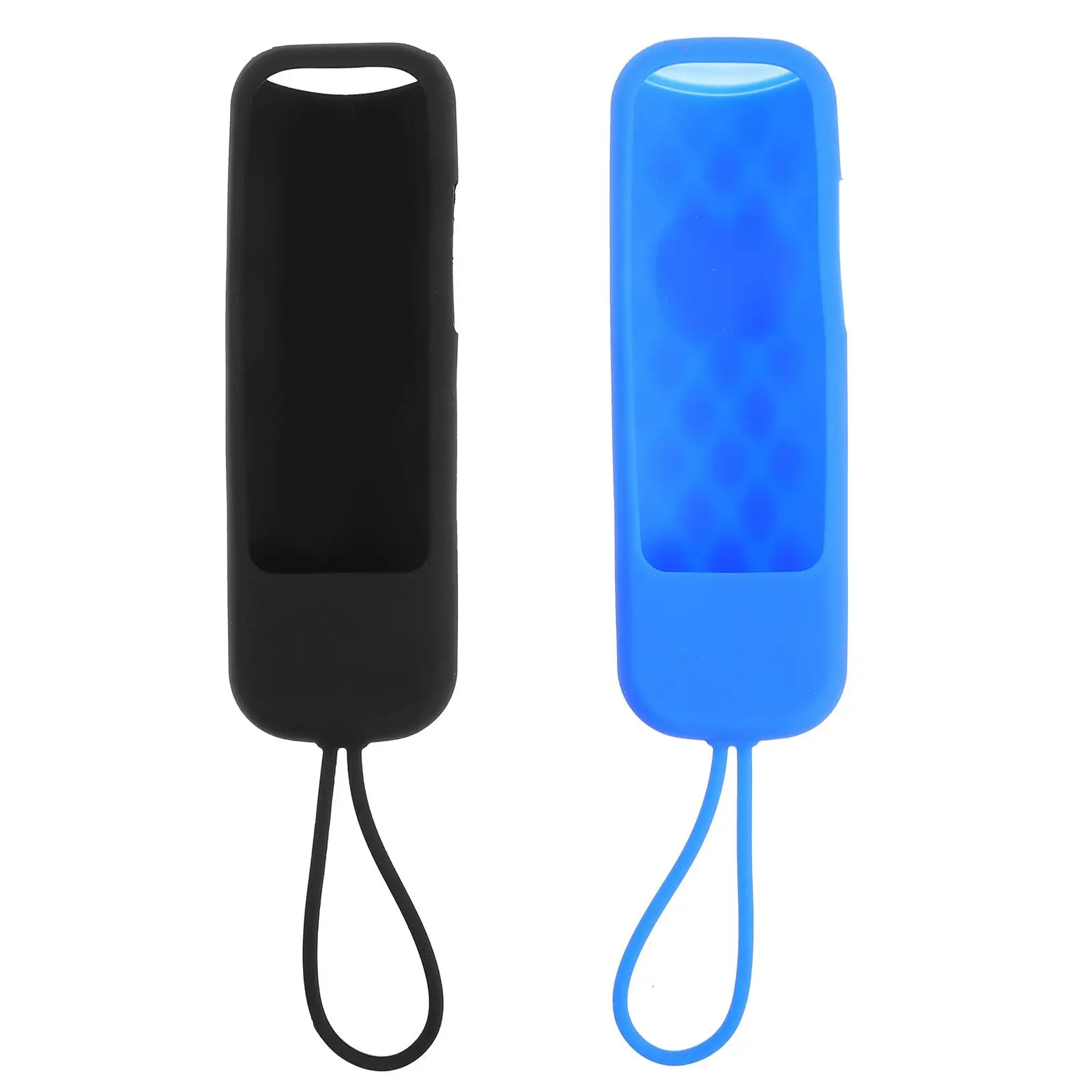 

2PCS Remote Control Case Soft Silicone Anti-Fall Full Protection Cover for Black Blue Remote Bumper Back Cover