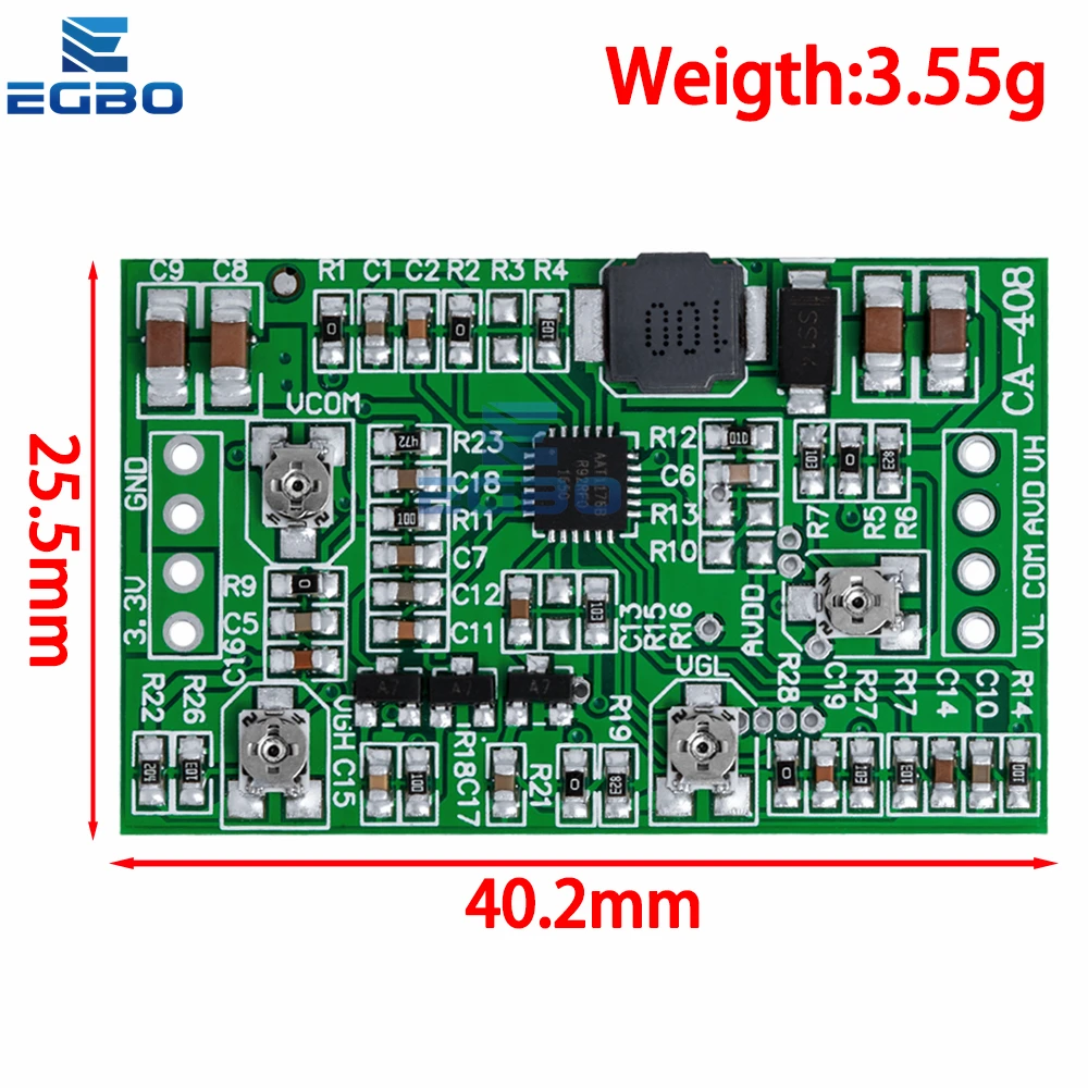 1~10PCS CA-508 CA-408 4 Channel Adjustable Booster Board Module LCD Screen TCON Board TFT Backlight Driver Step Up TCON Board