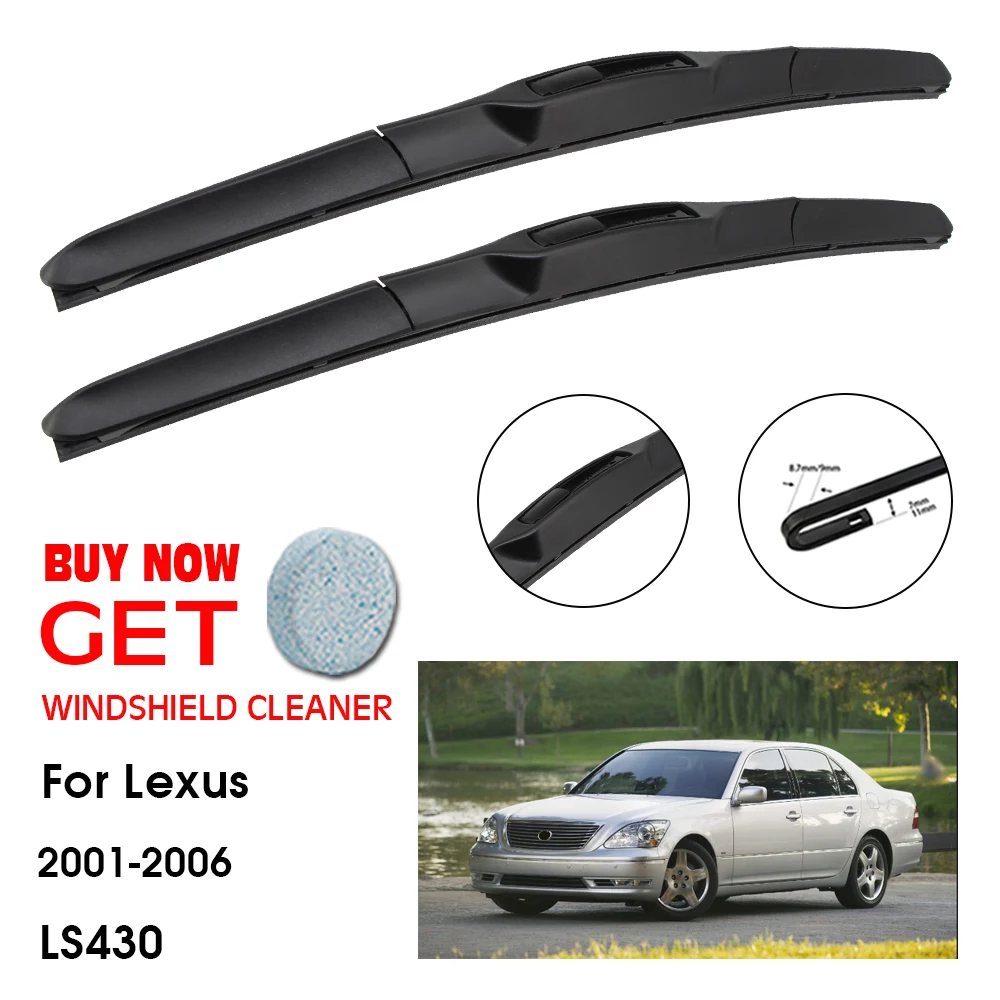 

Car Wiper Blade For Lexus LS430 24"+16" 2001-2006 Front Window Washer Windscreen Windshield Wipers Blades Accessories