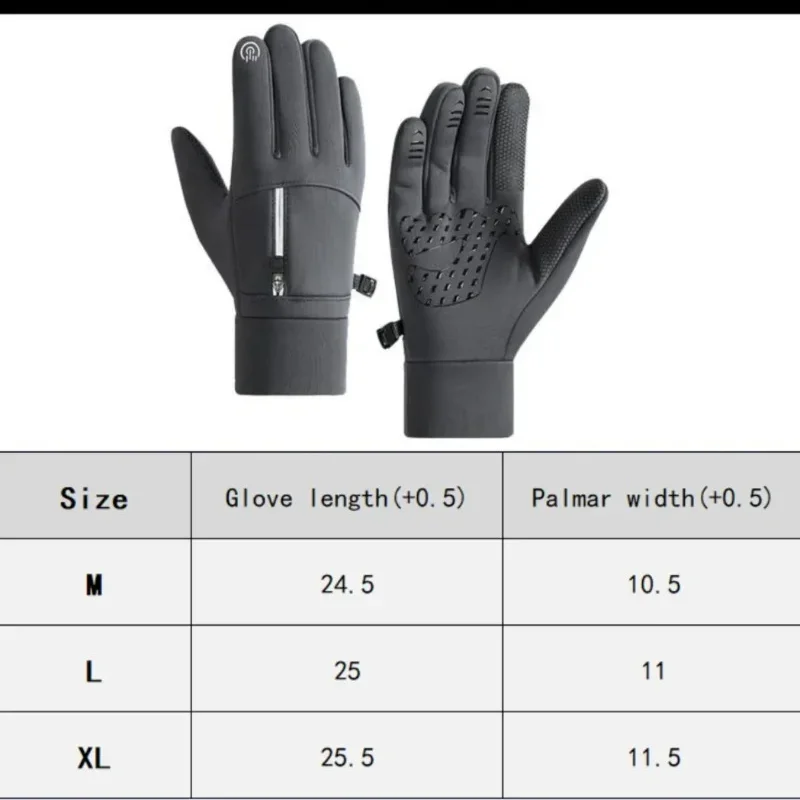 Winter Warm Touch Screen Gloves Outdoor Windproof Waterproof Cold-proof Gloves Men Woman Driving Cycling Fishing Ski Gloves