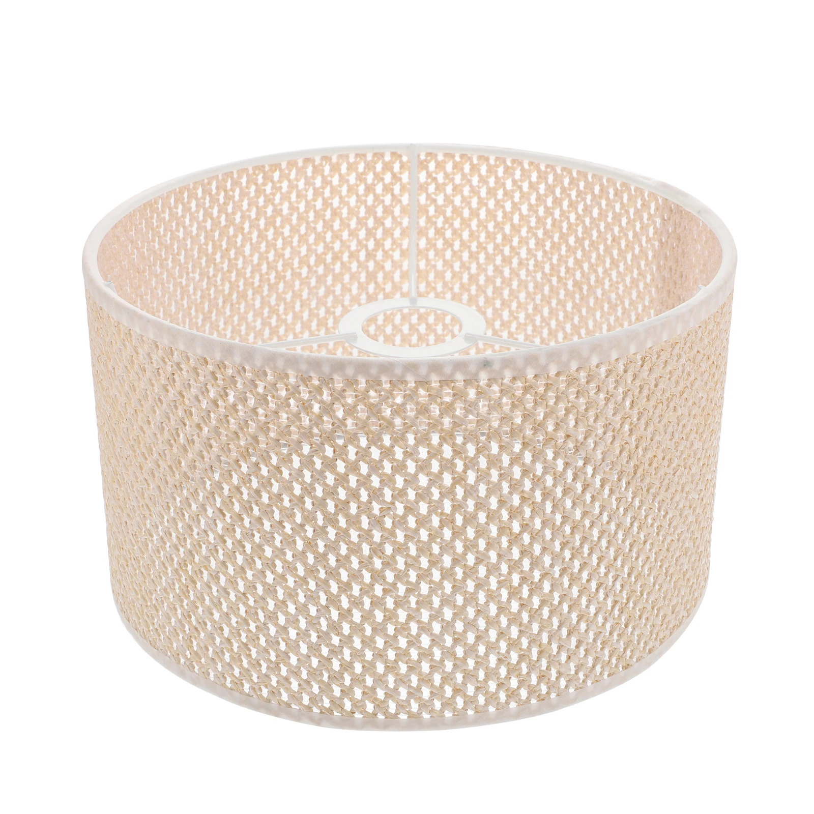 

1pc E27 Modern Style Imitation Rattan Woven Lampshade High-Grade Light Durable Easy Install Desk Lamp Cover Home