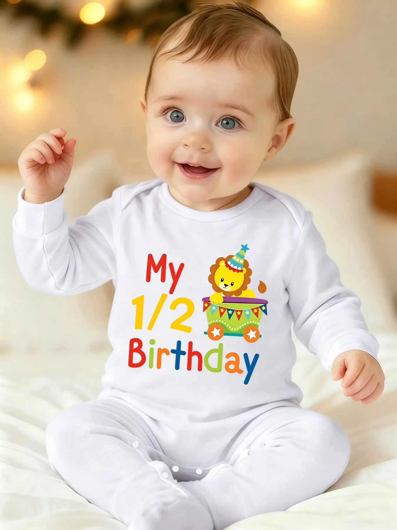 My 1/2 Birthday Half-Year-Old Little Lion Birthday