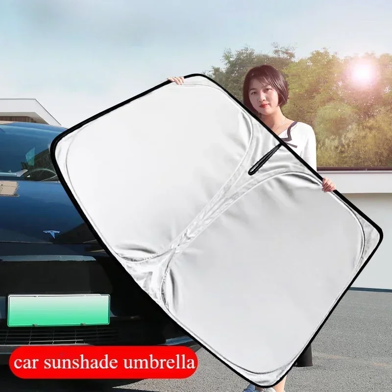 Folding Car Window Sunshade Cover Sun Shade Windshield Visor Protector Windscreen Auto UV Protection Curtain Styling Accessories