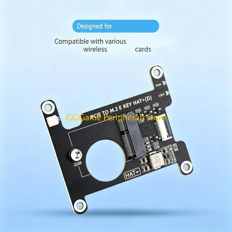 U55B Wireless Module Expansion Adapter Board, PCIe to E Slot Card with Mounting Holes for Desktop Computer Hardware Service Work
