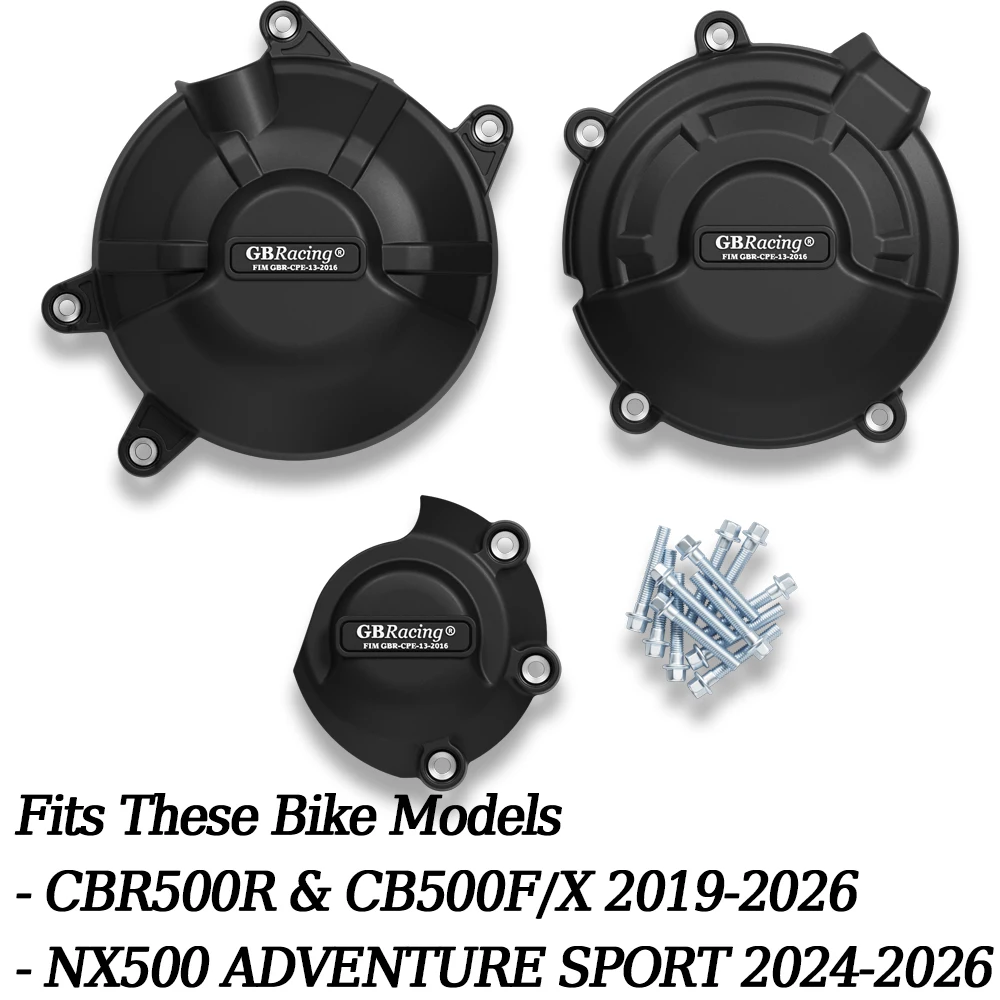 V2 CBR500R & CB500F/X 2019-2026 NX500 ADVENTURE SPORT 2024-2026 CBR500 & CB500F/X 2013-2018 Engine Cover Set Alternator Cover image 3