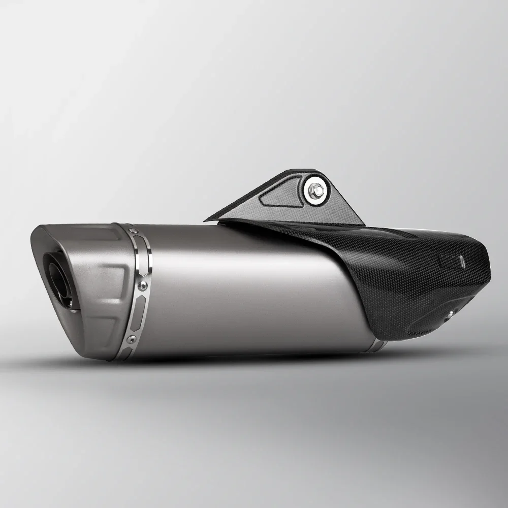 Factory Hot Selling R1 AK M1HAPLT 51mm Universal Motorcycle Exhaust Muffler High Performance Titanium Alloy Carbon Fiber Hea New