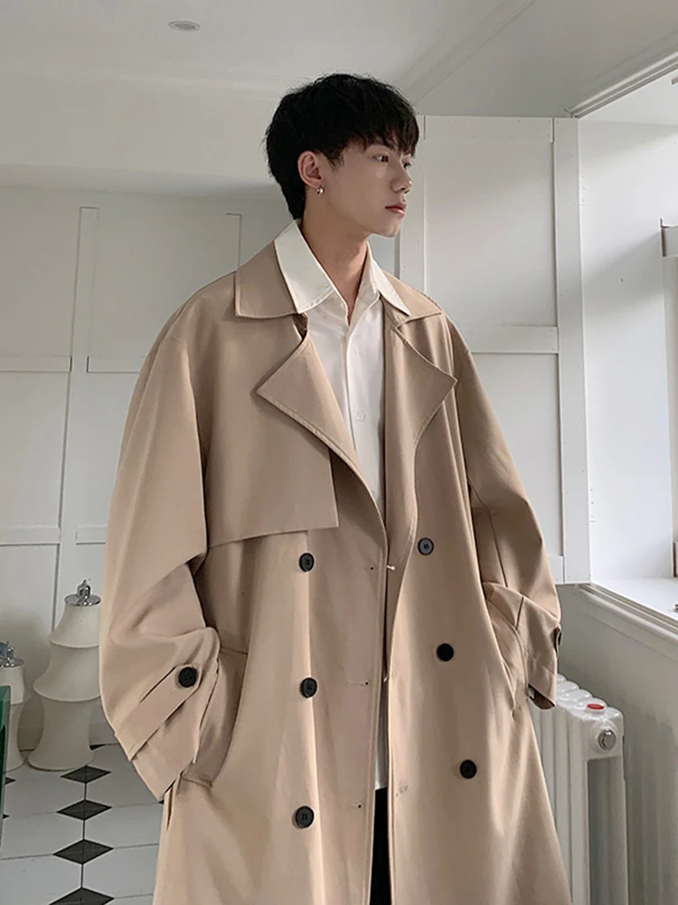 

Корейская демисезонная ветровка-плащ Sle Baer для мужчин: модный, высококачественный, элегантный плащ-накидка