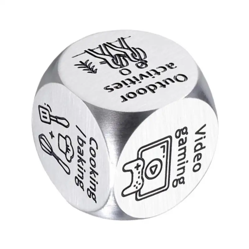 

Decision Dice Decider Dice Game Date Night Creative Decision Dice Funny Novelty Toys Ideas Steel Game Accessories For Birthday &