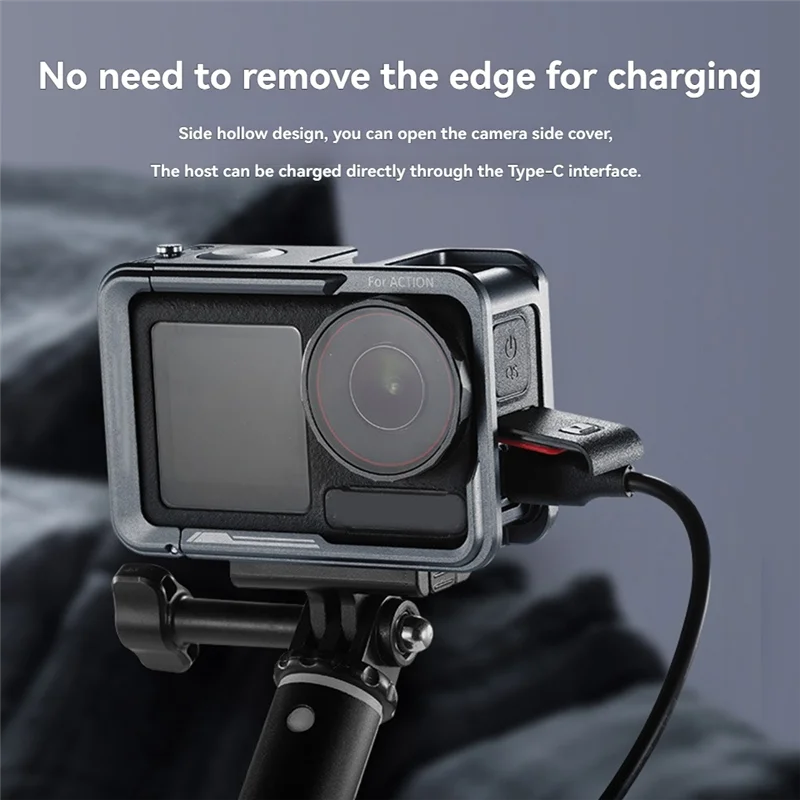 Для DJI Action 5 Pro Action 4 Action 3, защитная клетка, клетка для камеры, защитная рамка, магнитный быстроразъемный разъем