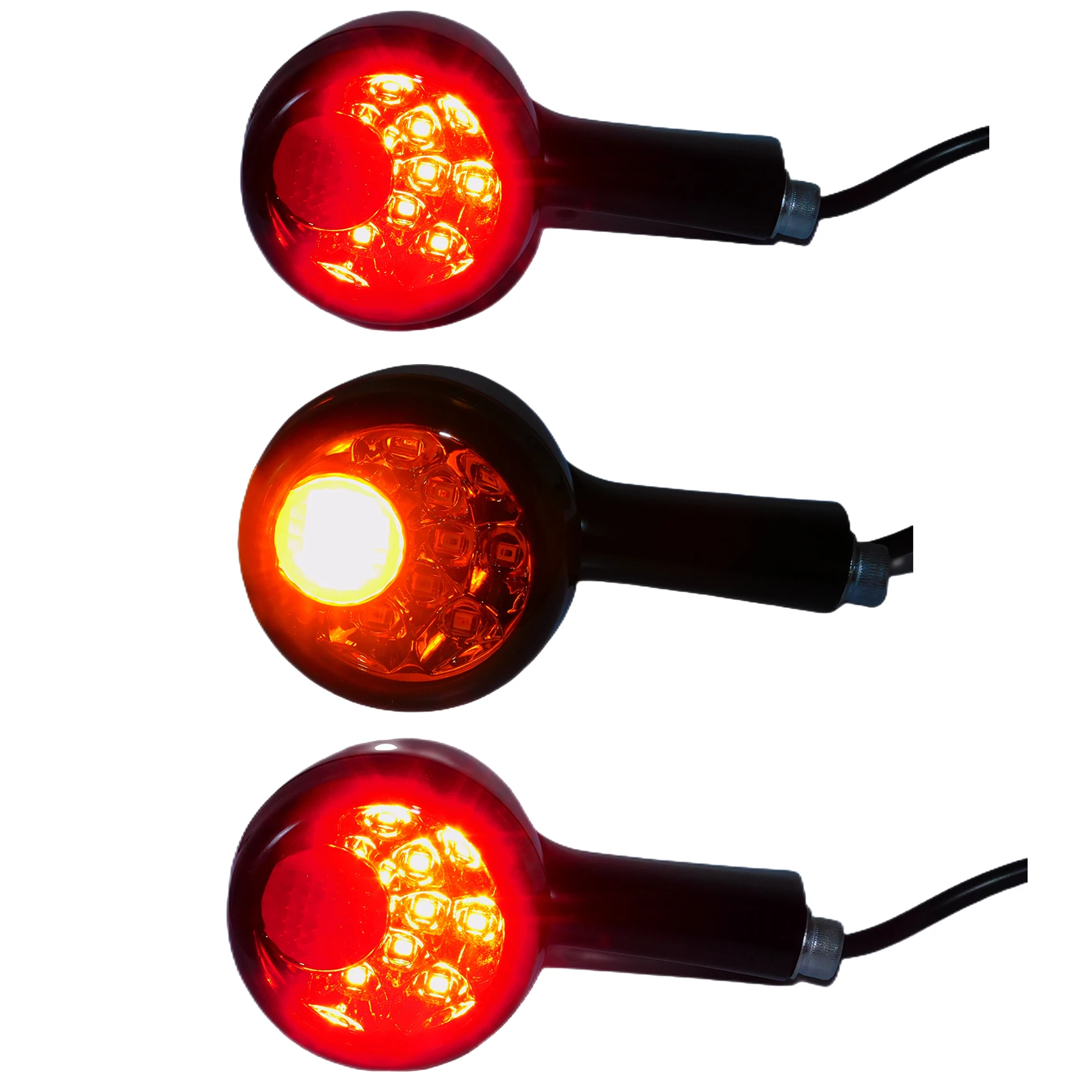 Motorcycle Rear Turn Signals Indicators LED Brake Lights For Harley Sportster 883 Iron XL1200 Roadster Super Low Custom 1992-22