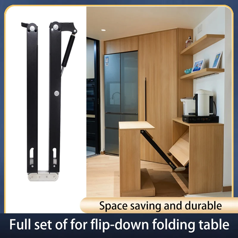 

Upgraded Flip-down Folding Dining Table Hardware Hidden Desktop Folding Connector Multifunction Table Home Hardware Desk Hinges