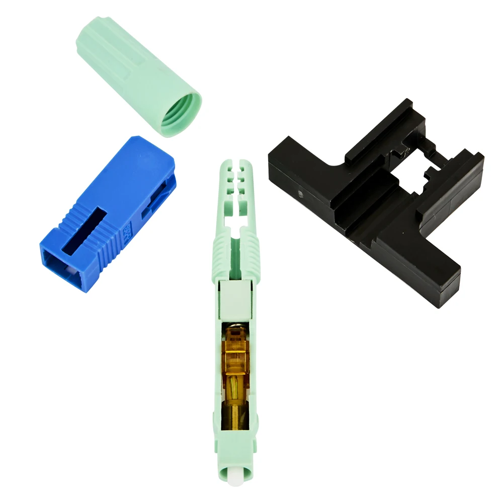 Lenew Popular Optical Fiber Connector  Durable LX18 Net type SC APC/UPC  FTTH  Fiber Optic Fast Connector