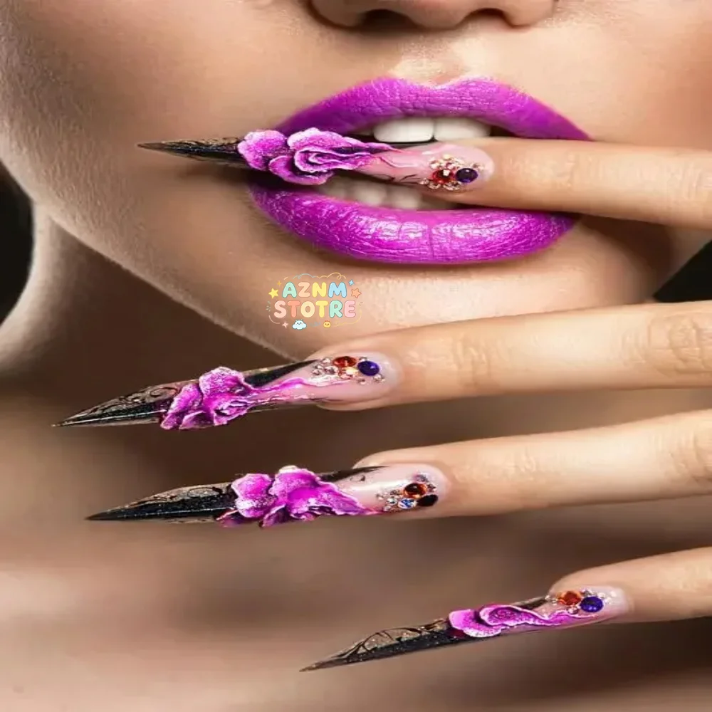 Beauty Salon Nail Shapes Guide Canvas Poster  Stylish Nail Art Prints for Home Decor  Wall Art Ideal Gifts for Nail Lovers