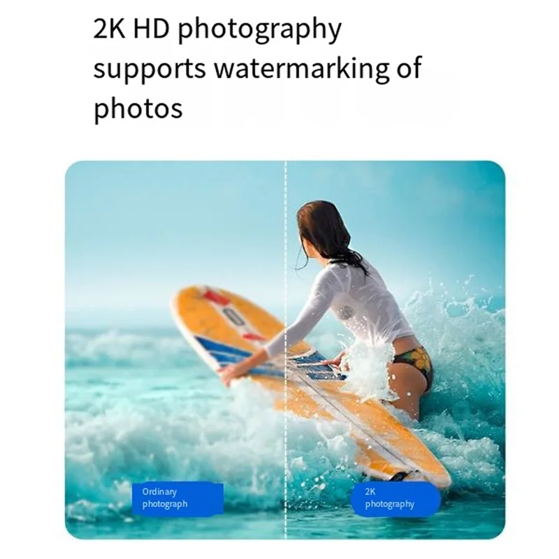 

ABZZ-2K HD Mini Camera Keychain Outdoor Lighting Camcorder 1080P Sports Cam Motorcycle Waterproof Back Clip Video Recorder