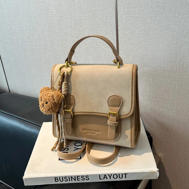mini-sac-a-dos-finition-mate-2025-–-sac-a-main-bicolore-d'inspiration-vintage-pour-femme-chic-et-compact