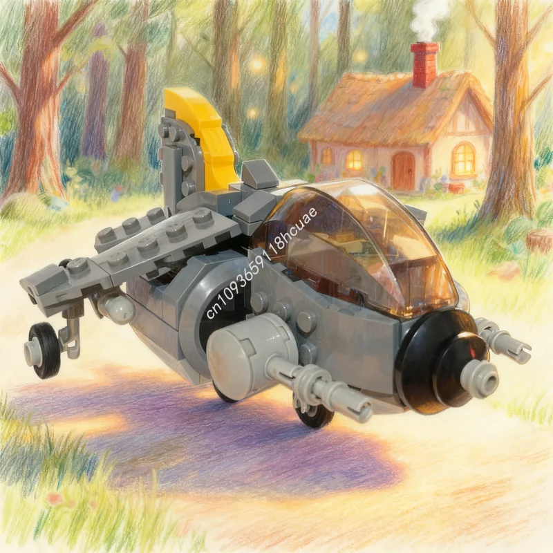 235 Uds. MOC Metal Slug Flyer SVF originales modelo Juguetes de bloques de construcción regalos de navidad construcción Idea creativa ladrillo educativo