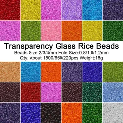 2/3/4mm Miyuki Glass Seed Beads Japanese 11/0 Waterproof Glass Spacer Loose Beads for Jewelry Making DIY Bracelet Sewing 18g/lot