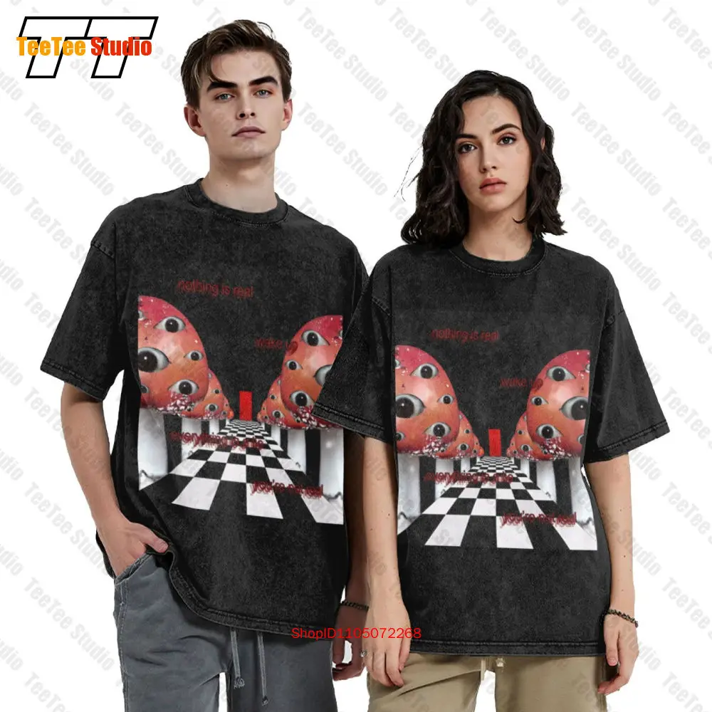 New Limited Weirdcore Aesthetic Mushroom Eyes Strangecore Traumacore Vintage Oversized T-Shirt S 3Xl WWF9