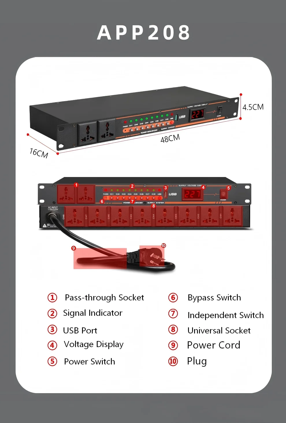 Variant: APP208 EU Plug