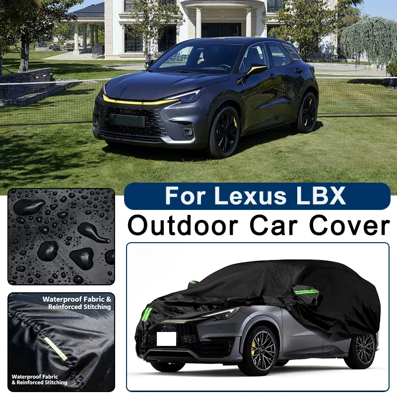 

Outdoor Car Cover Waterproof Dustproof UV Sun Protection, Full Car Protector Exterior Accessories For Lexus LBX 2023-2026