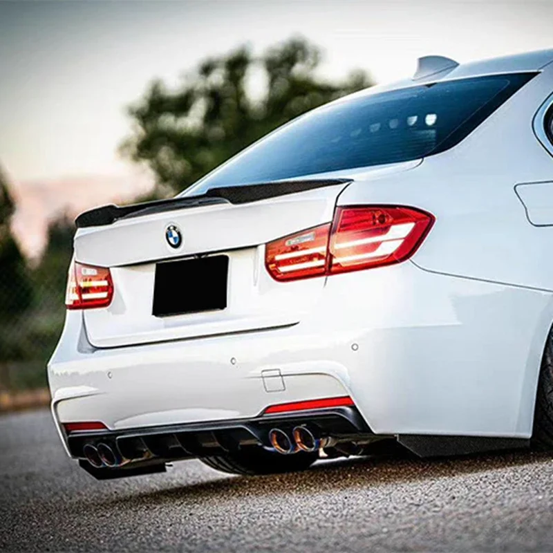 Carbon Fiber  For Bmw 3 Series F30 F35 316 320 328 2013.2014.2015.2016.2017 M4 Style Car Spoilers Diffuser