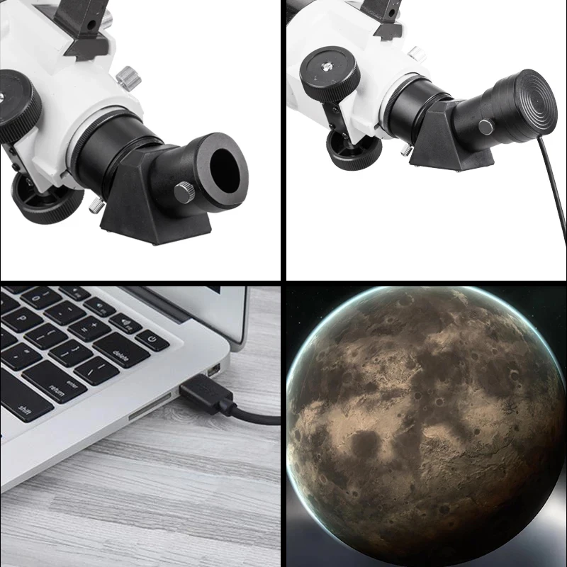 Lente Digital USB, cámara ocular electrónica para telescopio y microscopio, conexión con ordenador y teléfono, 130W, 1,25 pulgadas