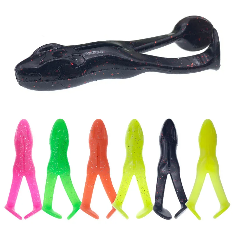 Señuelos de Pesca de Rana Suave, 5 Piezas, 8.5cm 9.5cm, Señuelo de Rana Saltarina, Aparejos de Pesca