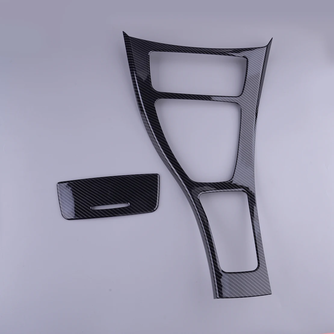

1 Set Center Console Gear Shift Panel Cover Fit For BMW 3 Series E90 E92 E93 2005-2012 LHD Carbon Fiber Texture Style