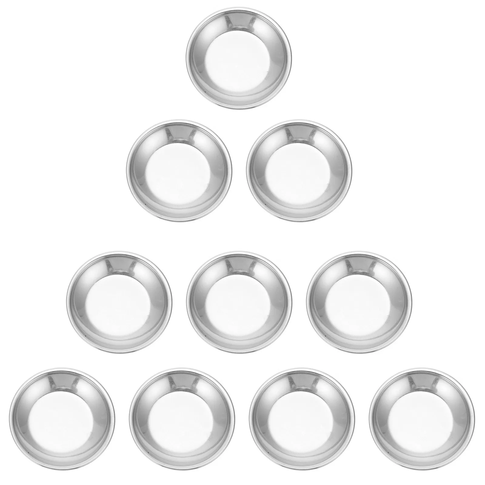 10Pcs Stainless Steel Paint Tray Painting Holders Color Mixing Dish Lightweight Art Drawing Tray for Home School
