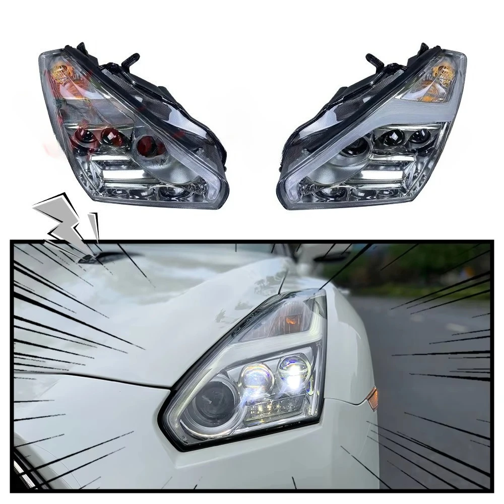 

GTR Headlight for Nissan R35 GTR 2008-2026 CBA DBA 4BA Head Light Headlamp Head Lamp Front Light LED Lamp Assemble