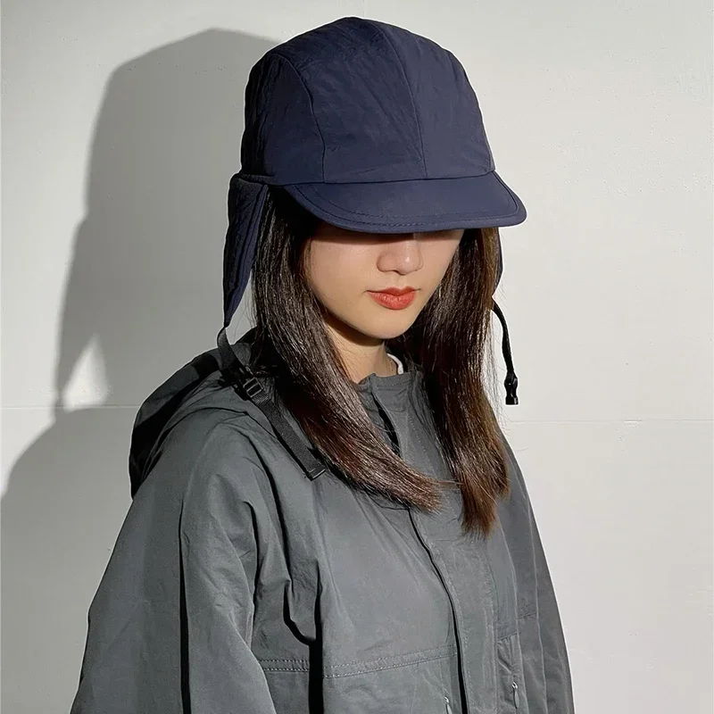 Russische Winter-Uschanka-Mütze für Männer und Frauen, wasserdichte Ohrenklappen-Trapper-Pilotenmütze, Bombermütze aus verdicktem Fell