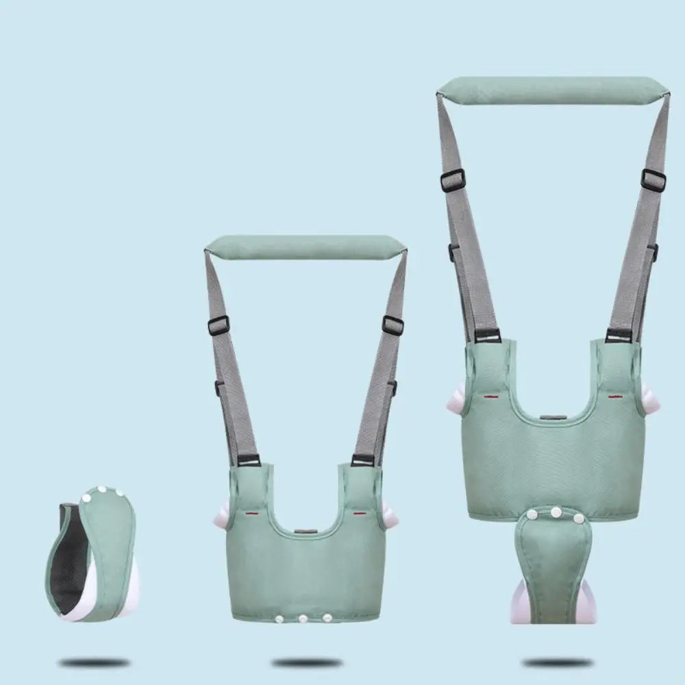 Arnés para caminar para bebé de diseño transpirable, correa ajustable, mango de mano, riendas de seguridad para niños, entrepierna extraíble anticaída