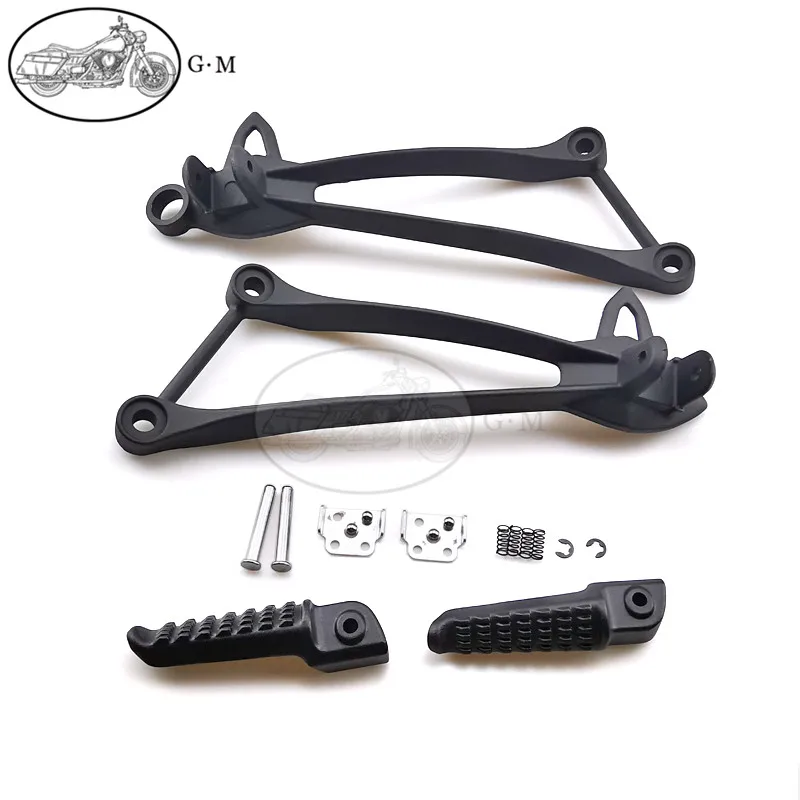 Motorcycle Rear Footrest Foot Pegs Bracket Set For Kawasaki ZX10R ZX-10R 2008-2010 ZX6R ZX-6R 2009-2018